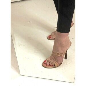 Super Sexy Gucci Tom Ford Era Pink Snakeskin Heels, Size 9B
